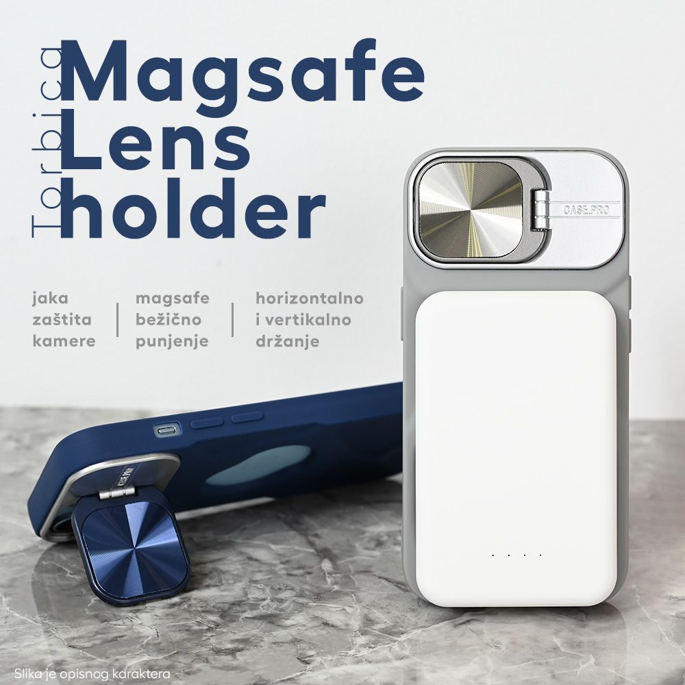 Maska za Apple iPhone 15 Pro Max — Magsafe Lens holder, zelena